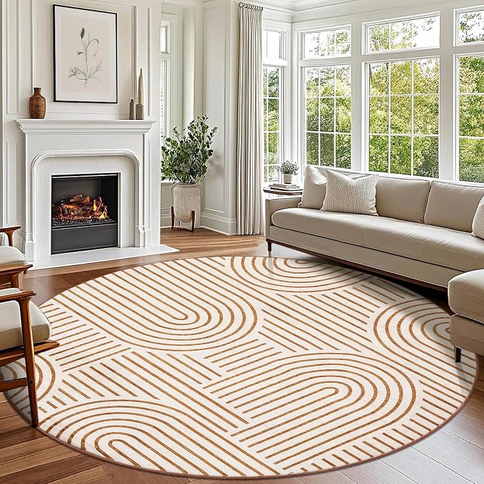 ROYHOME Washable Rug 4ft Area Rugs - Image 8