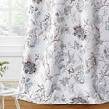 H.VERSAILTEX Blackout Curtains 63 Inch Length 2 Panels Set Floral Print Curtain by HVERSAILTEX
