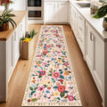 RELEANY Floral Nursery 2x8 Area Rugs Washable Print Boho Cute Carpet Non Slip by RELEANY