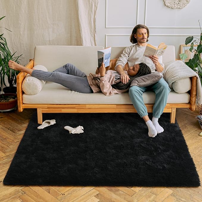 Chicrug Soft Area Rugs for Bedroom Living Room Plush Fluffy Rug 3x5 Feet - Image 2
