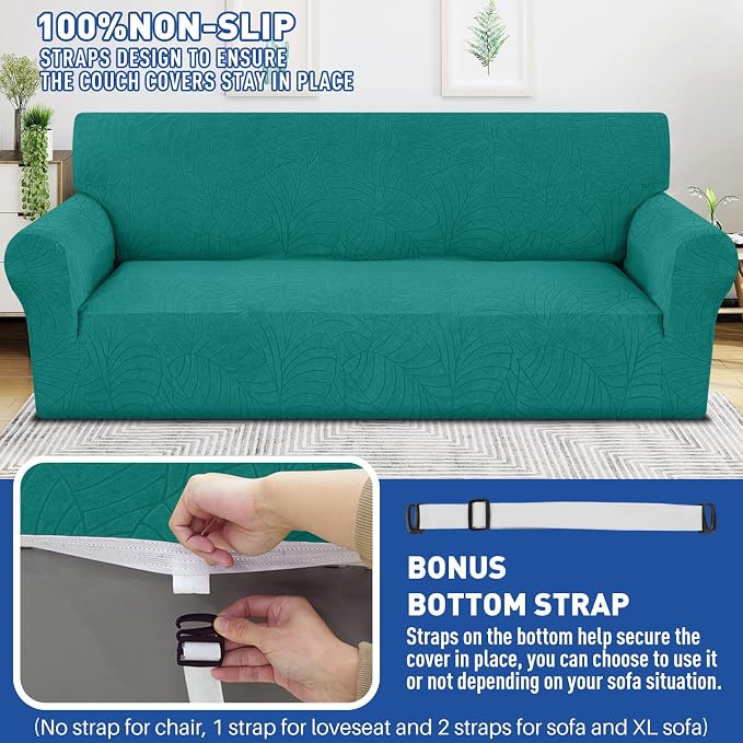 YEMYHOM Couch Cover Latest Jacquard Design High Stretch Sofa Chair Covers - Image 5