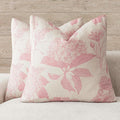 Foindtower Set of 2 Linen Floral Throw Pillow Covers Neutral Vintage Print by Foindtower