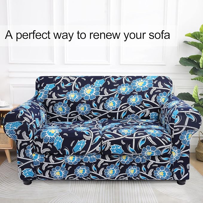 hyha Couch Cover, Loveseat Covers, Floral Pattern, 3 Pieces, Sofa Slipcovers - Image 8