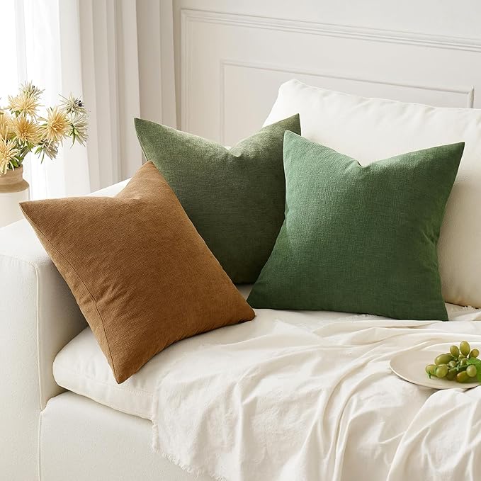 MIULEE Bronze Couch Pillow Covers 20x20 Inch - Image 5