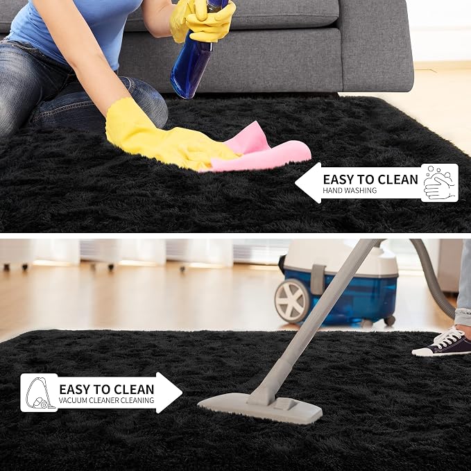 Tepook Super Soft Fluffy Rugs for Bedroom, Shag 5x7 Area Rugs for Living Room - Image 6
