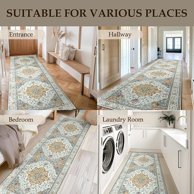 Area Rugs 2'x8' Runner Rug Non Slip Washable - Image 6