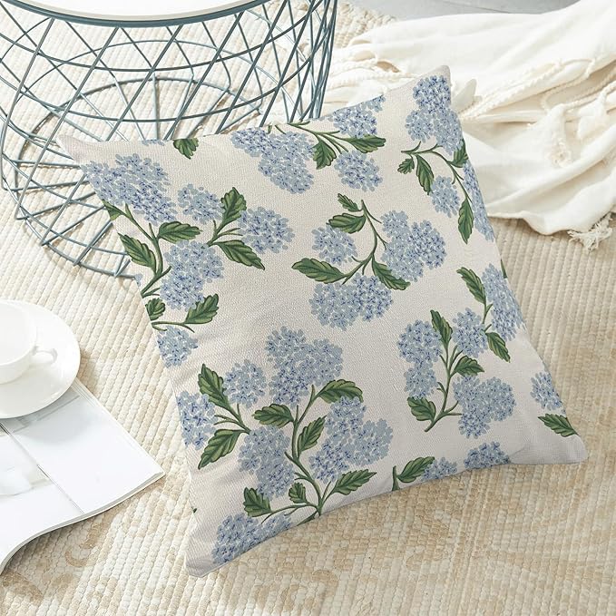 AEIOAE Spring Pillow Covers 16x16 Inch Set of 2, Floral Summer Outdoor Seasonal - Image 4
