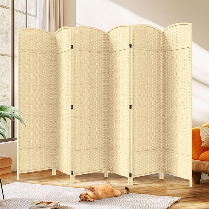 JOSTYLE Room Divider 6ft. Tall Extra Wide Wall Divider by Jostyle