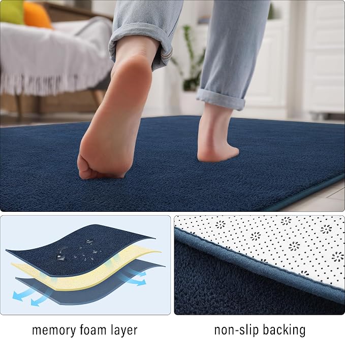 Soft Runner Rugs for Bedroom 2x6, Non Slip Runners for Hallway Kitchen Laundry - Image 6