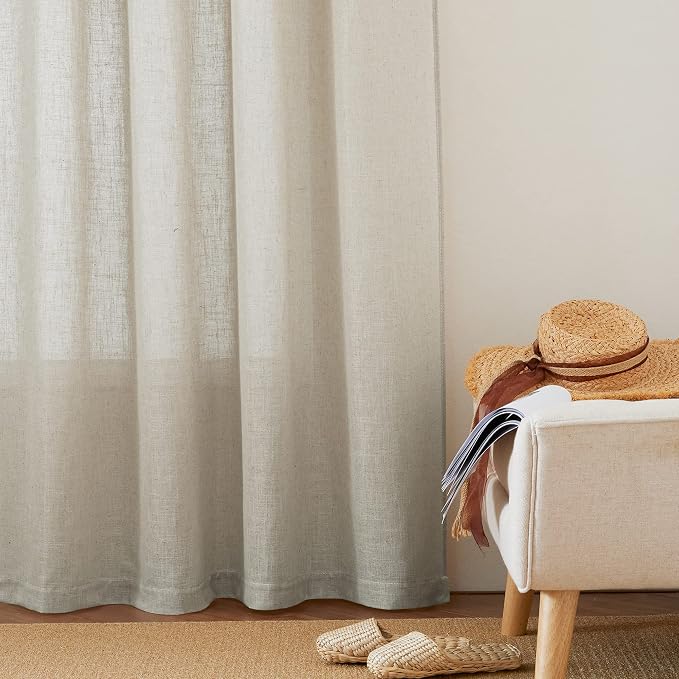RYB HOME Sheer Curtains 95 inches Long - Image 6