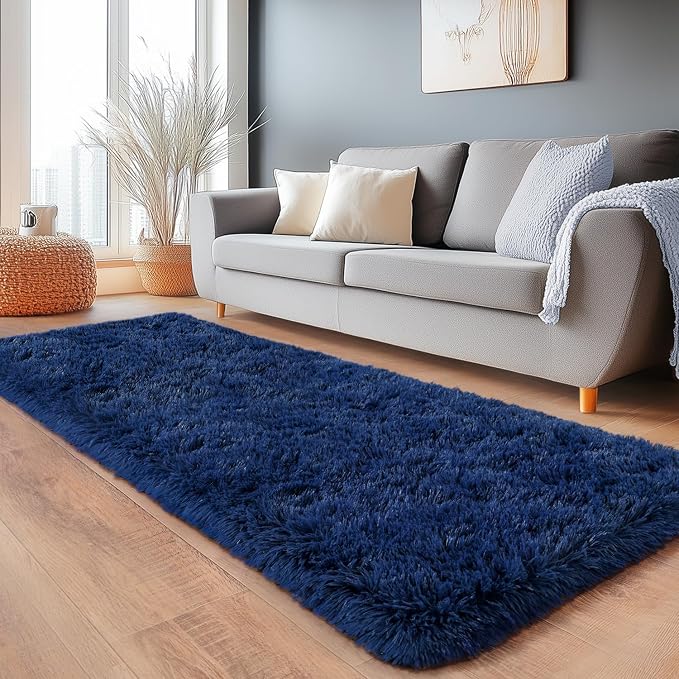 Shag Area Rugs for Living Room, Soft Fuzzy Plush Rugs, Upgrade Anti-Skid Modern - Image 2