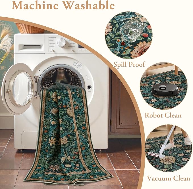 LIVEBOX Machine Washable Large Area Rugs 8x10, Boho Area Rugs - Image 5