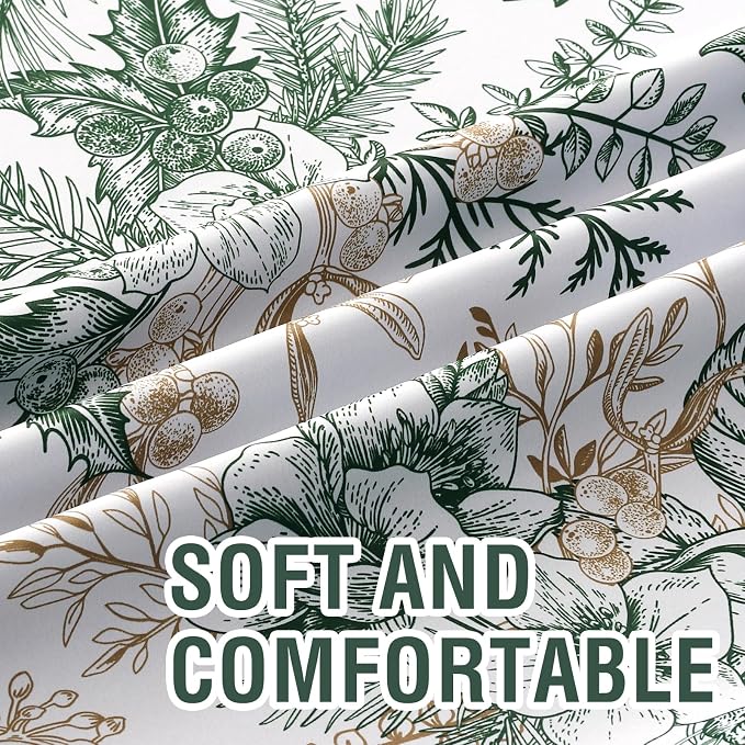 H.VERSAILTEX Full Blackout Vintage Floral Curtains 63 Inch Length - Image 5
