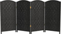 Red Lantern 3 ft. Short Diamond Weave Fiber Folding Screen by RedLantern