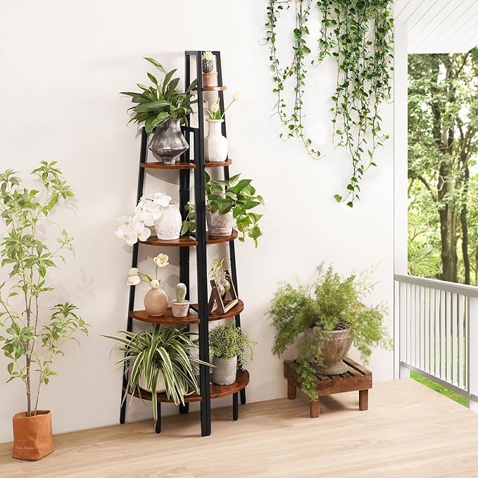 Yoobure 4-Tier Corner Bookshelf - Image 6