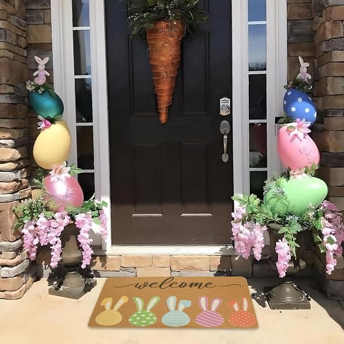 FGSS Easter-Bunny Welcome-Doormat Outdoor-Entrance - Image 6