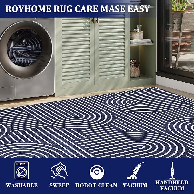 ROYHOME Washable Rug 9x12 Area Rugs - Image 7