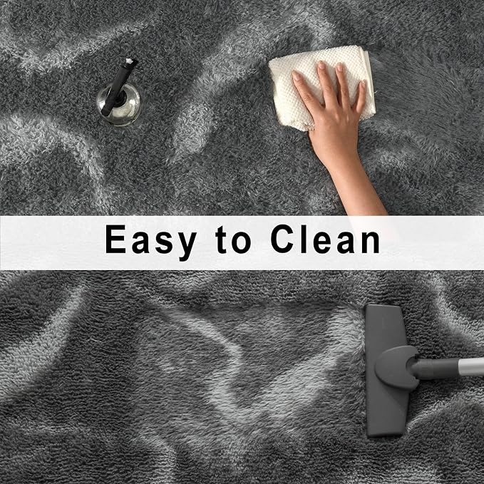 Merelax Area Rugs for Living Room Bedroom, Non-Slip Large 6x9 Feet Soft Fluffy - Image 5