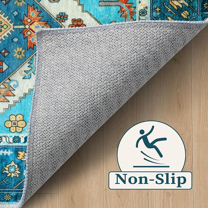 SERISSA 9x12 Area Rugs for Living Room, Large Washable Non-Slip Boho Rug - Image 4