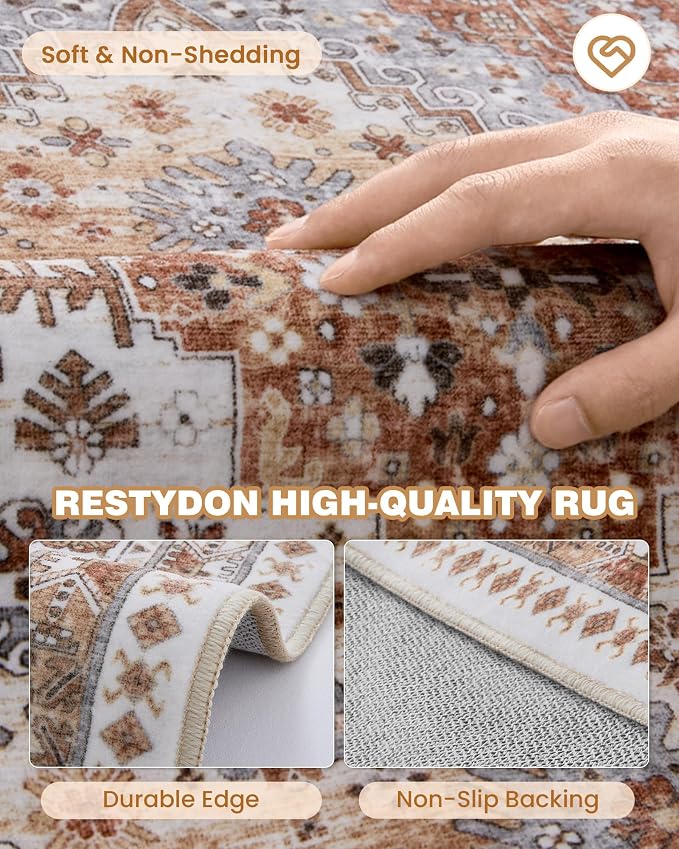 3x20 Long Runner Rug for Hallway, Non-Slip Long Kitchen Mats for Floor - Image 7