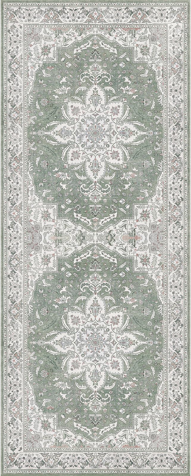GENIMO 2X5 Washable Vintage Runner Rug - Image 9