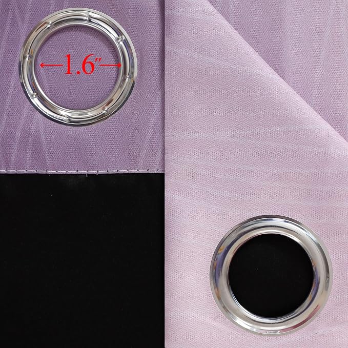 Estelar Textiler Pink and Purple Blackout Curtains - Image 7