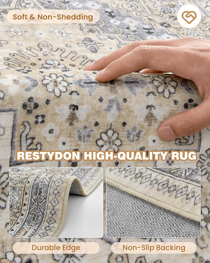 3x8 Runner Rug Non Slip Washable - Image 7