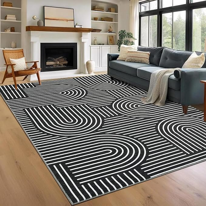 ROYHOME Washable Rug 9x12 Area Rugs by ROYHOME