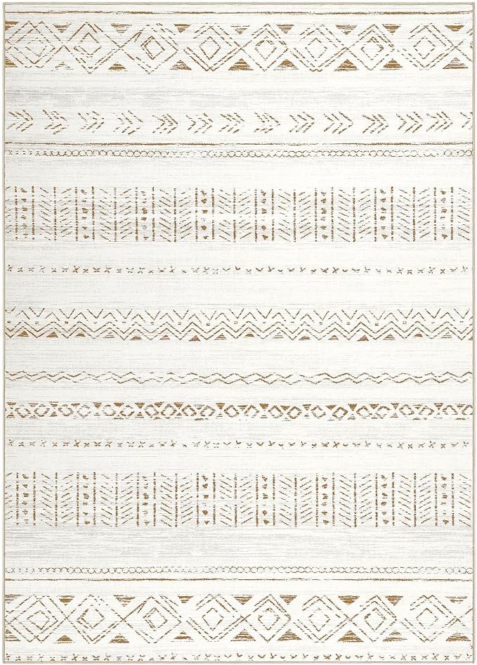 cotiled 10x14 Area Rug Living Room: Washable Boho Rugs - Image 9