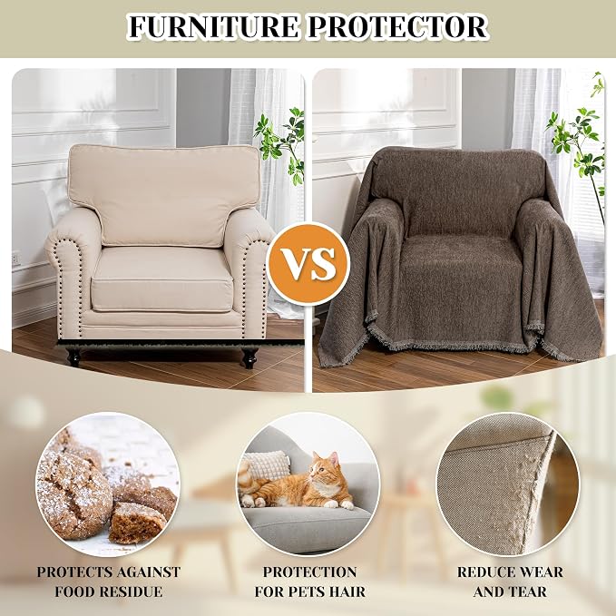 MEETSKY Oversized Chair Cover Small Couch Cover Chair Covers Armchair - Image 4