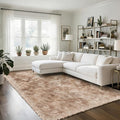 Fluffy Rug Shaggy Area Rug, Mottling Beige 5x8 Area Rugs by Yongyangjuxi