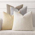MIULEE Neutral Harmony Decorative Pillow Covers 20x20 Inch Set of 4 Rustic by MIULEE