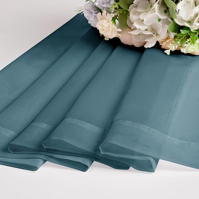 Chyhomenyc Sheer Valances for Windows 2 Pack, Small Window Curtains for Living - Image 7