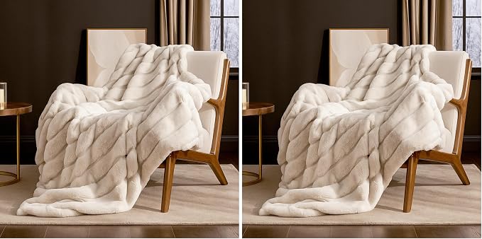 Cozy Bliss Faux Fur Throw Blanket by CozyBliss