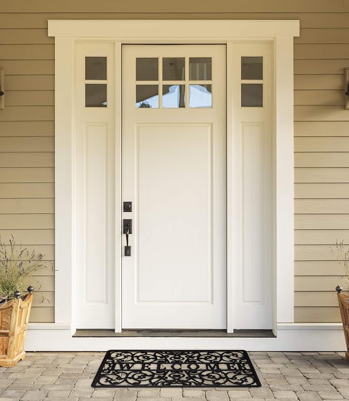DII Rubber Doormats Collection All Weather, Welcome Scroll - Image 5