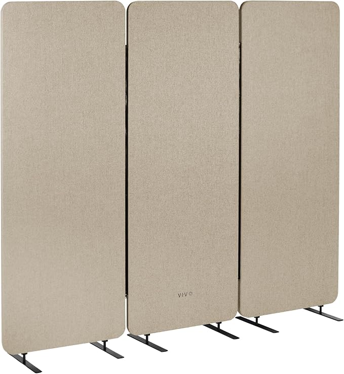 VIVO Freestanding 72 x 66 inch Privacy Panel, Cubicle Divider, Acoustic Wall by VIVO