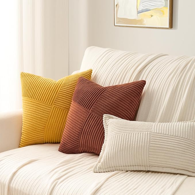 Topfinel Set of 2 Decorative Terracotta Throw Pillow Covers 12x12 Inch - Image 6