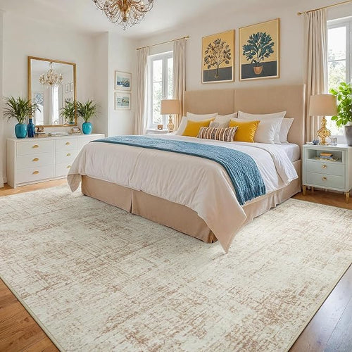 10x12 Area Rugs for Living Room Washable Rug: Anti-Skid Abstract Modern Living - Image 2