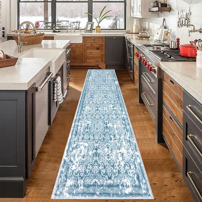Vaukki Hallway Runner Rug, Vintage Shaggy Soft Laundry Rug Runner, Non Slip - Image 7