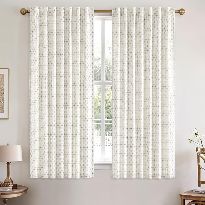 MIULEE Decorative Back Tab Linen Curtains - Image 2