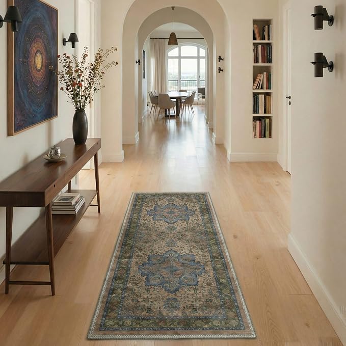 GENIMO 5x7 Area Rugs for Living Room, Machine Washable Rug, Non Slip Indoor - Image 4