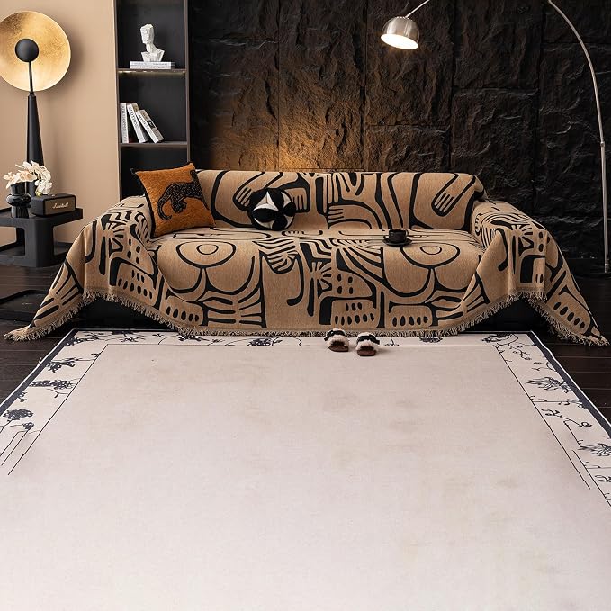 VClife Boho Sofa Cover Pet Sectional Couch Covers, Anti Slip Chenille Sofa - Image 7