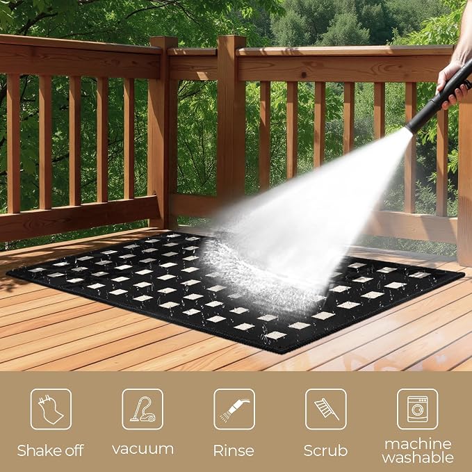 GRANNY SAYS Door Mat Indoor Entrance, Large Welcome Mat Outdoor, Non Slip Front - Image 5