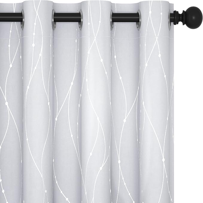 Deconovo Room Darkening Curtains, Thermal Insulated Noise Reduced Drapes by Deconovo