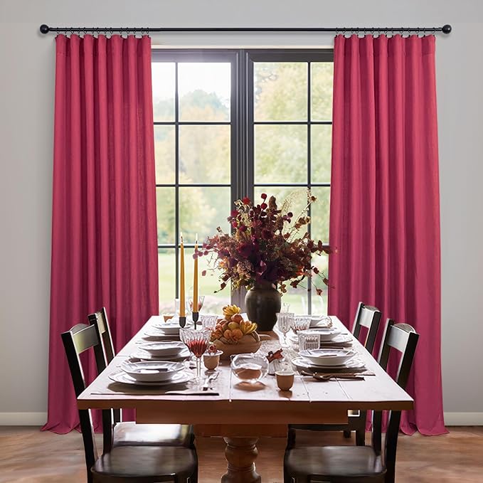 Hot Pink Curtains 45 Inch Length - Image 6