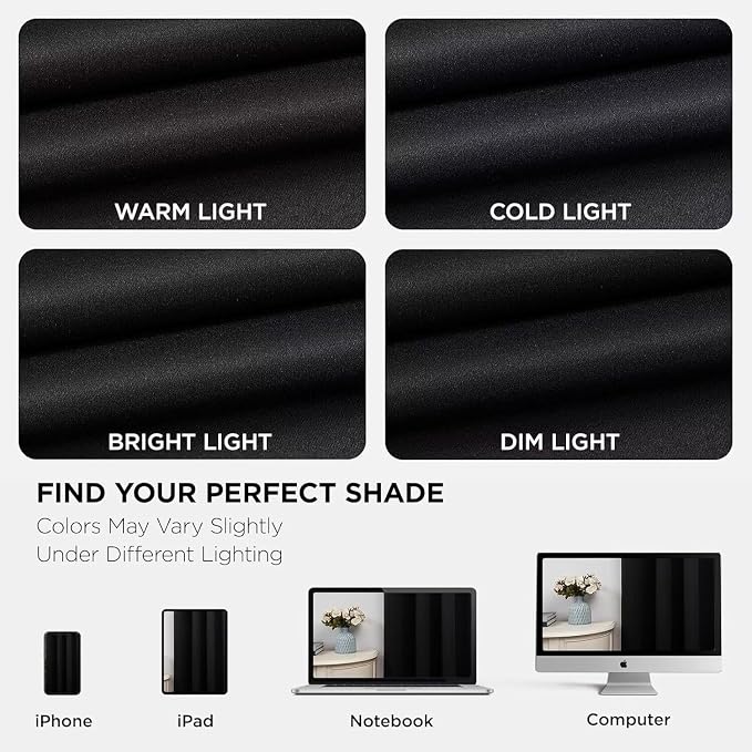Joydeco Blackout Curtains for Bedroom 120 Inch Long 2 Panels, Room Darkening - Image 8
