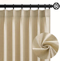 Topfinel 94 Inch Length Pinch Pleat Linen Curtains Drapes 2 Panels Set by Topfinel