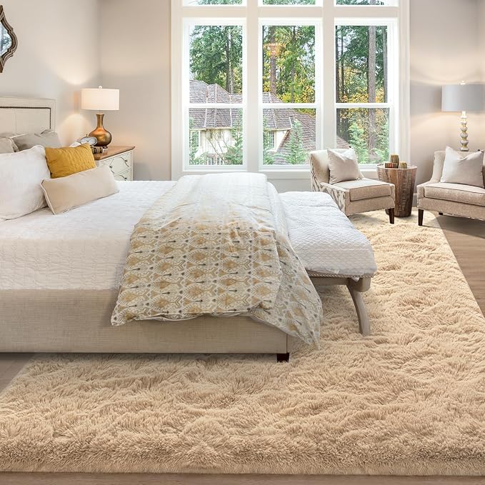 Merelax Soft Modern Indoor Large Shaggy Rug - Image 2