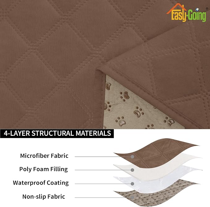 Easy-Going Waterproof Couch Cushion Covers, Non-Slip Leakproof Sofa Seat - Image 4