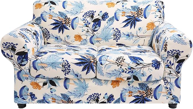 hyha Couch Cover, Loveseat Covers, Floral Pattern, 3 Pieces, Sofa Slipcovers by hyha
